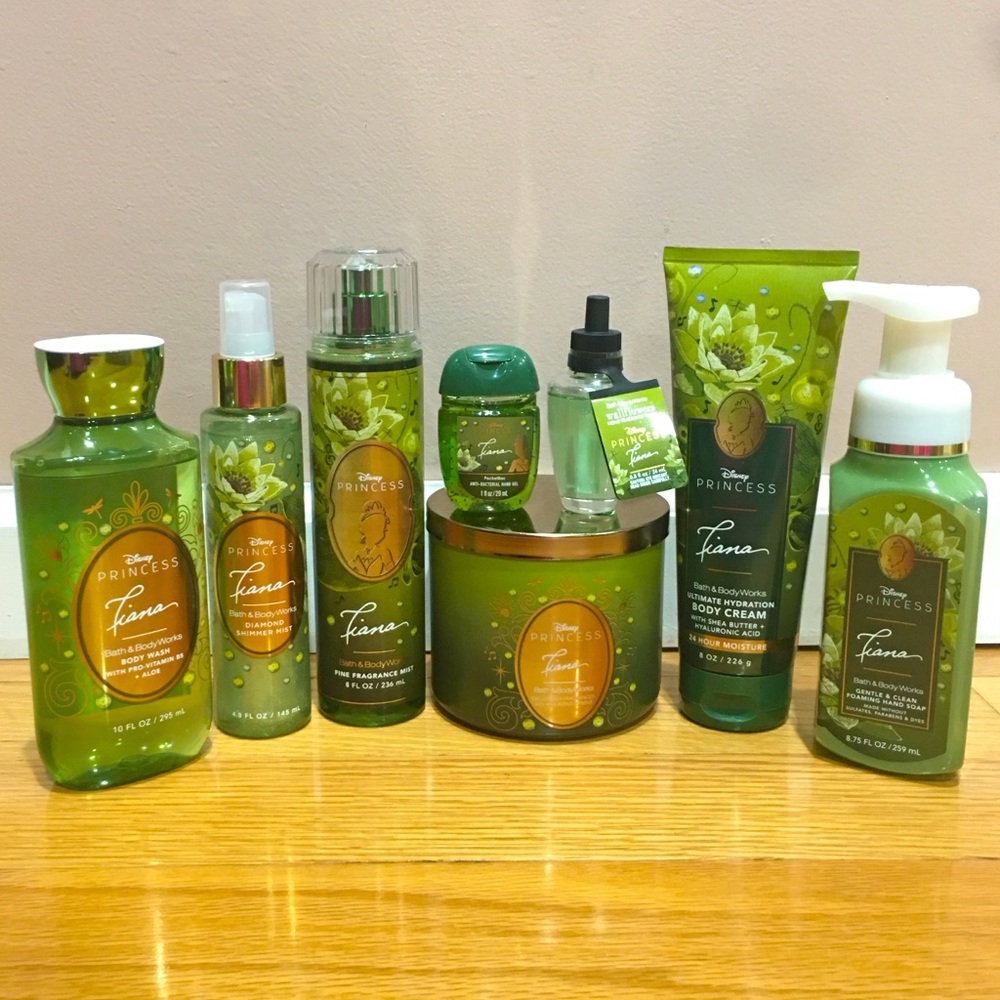 NWT Bath & Body Works Disney Princess Tiana 8Piece Set